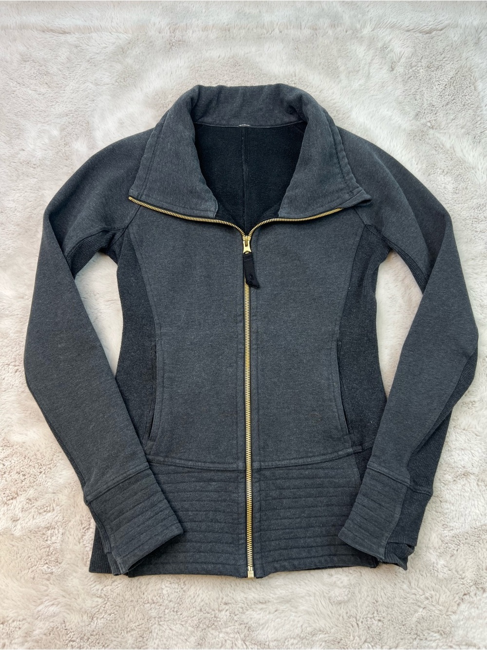 Lululemon Womens Size 2 Radiant Full Zip High Collar Running Athleisure Jacket